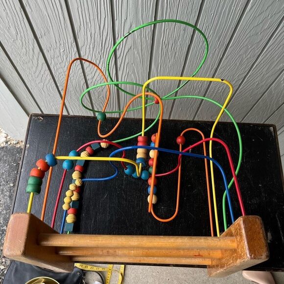 Vintage Educo Super Maze Wooden Children's Toy 20" H × 15" W × 12" D - Picture 11 of 16